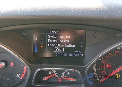 2013 Ford Focus St из США, поврежденный, VIN 1FADP3L90DL217812